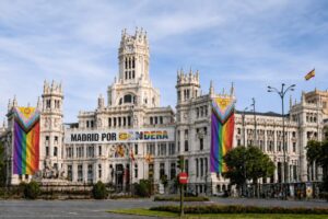 Cibeles Madrid por Bandera